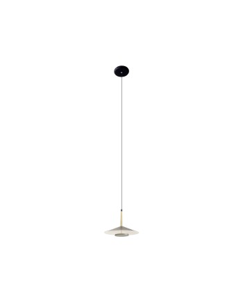 ORION * COLGANTE LED NEGRO/CUERO  1L*8W 3000K